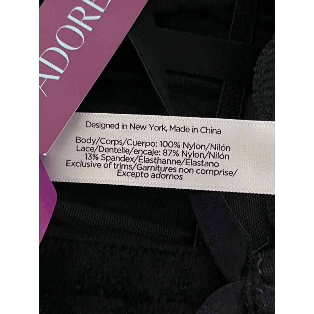 Adore Me Veronique Black Lace Strappy Caging Bustier 1X NWT - Picture 6 of 7